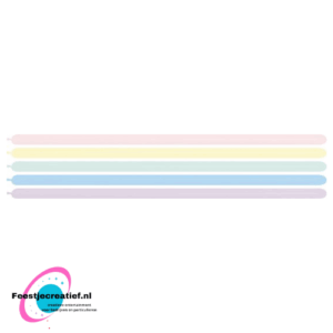 Modelleerballonnen Sempertex 260 pastel mat assorti - 50 stuks