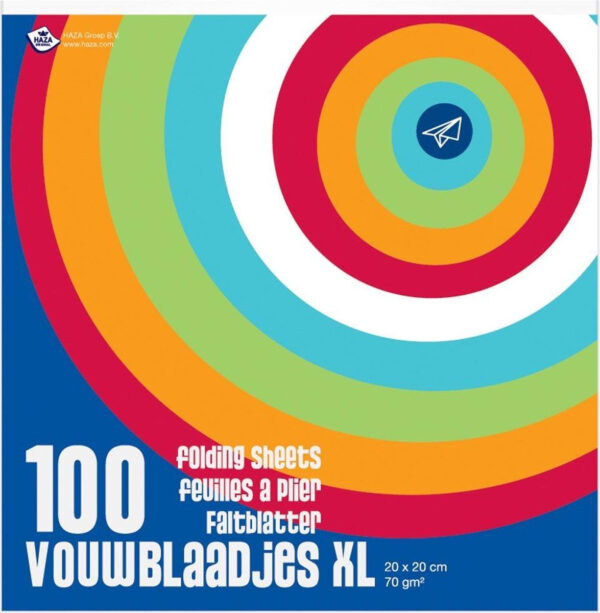 Vouwblaadjes, 20cm - 100 vellen