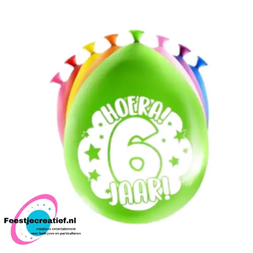 Latex ballonnen "Hoera! 2 jaar!", 30cm - 8 stuks 1 Latex ballonnen "Hoera! 2 jaar!", 30cm - 8 stuks
