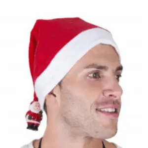 Kerstmuts met Kerstman lichtgevend