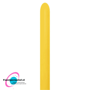 Modelleerballonnen Sempertex 260s Fashion  Yellow 021 - 50 stuks