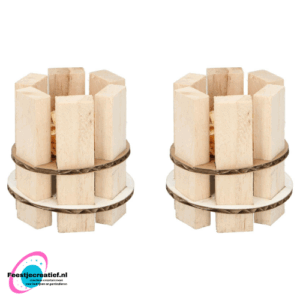 Hout aanmaakblokjes - 2 stuks
