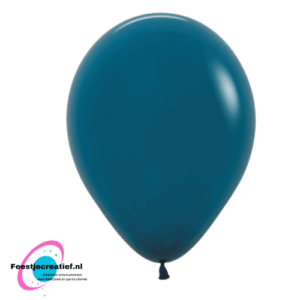 Latex ballonnen Sempertex rond Deep Teal -12inch - 12 stuks