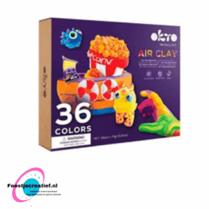 Okto Clay 3D DIY Kunstwerk, 36 colors Set