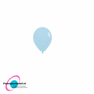 Latex ballonnen Sempertex rond Pastel Matte Blue -5inch - 50 stuks