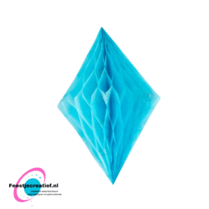 Honeycomb vierkant - Licht blauw- 35 cm