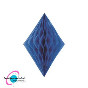 Honeycomb vierkant - Donkerblauw - 35 cm
