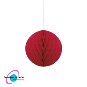 Honeycomb Bol Rood 20cm