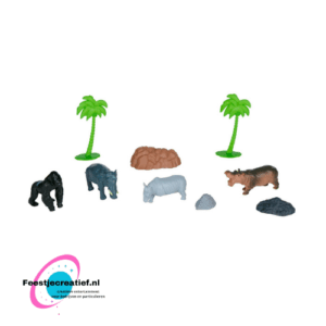 Wilde dieren speelset - 6 stuks
