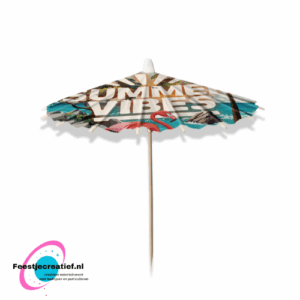 Cocktailprikker parasol Summer vibes - 8 stuks