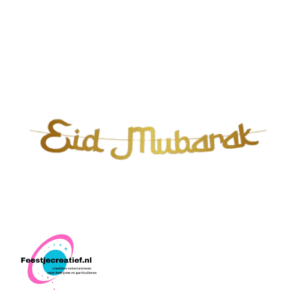 Ramadan Letterslinger Goud Eid Mubarak 2m