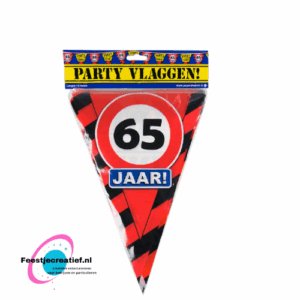 Vlaggenlijn 65 jaar - verkeersbord - 10m