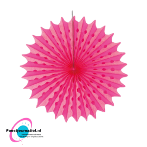 Honeycomb Papieren waaier neon  45 cm