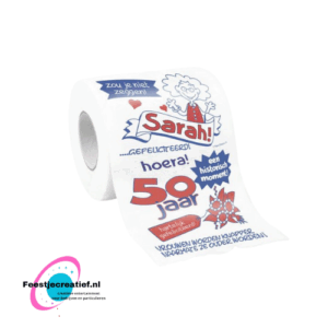 Toiletpapier/wc-papier 50 jaar sarah