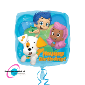 Folieballon Happy birthday ballon - Bubble guppies- 45cm