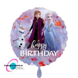 Folieballon Frozen Ii Junior 50 Cm Paars