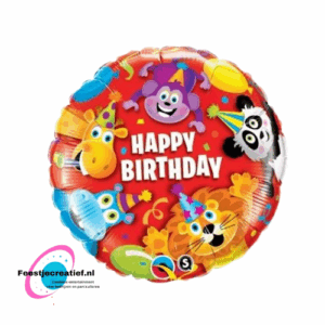 Folieballon Happy birthday ballon - Jungle - 45cm