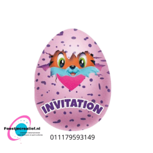 Hatchimals uitnodigingen en enveloppen
