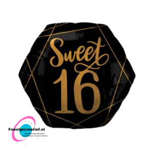 Folieballon Sweet 16 58cm