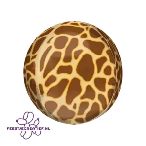 Folieballon Giraffe print 40cm
