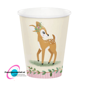Wegwerpbekertjes - Bambi Bekers Karton 8 stuks