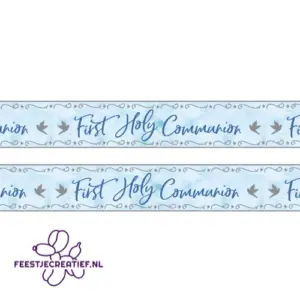 Streetbanner "First Holy Communion' - 2.7m - Blue