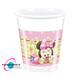 Wegwerpbekertjes - Minnie Mouse baby Bekers Plastic 8 stuks