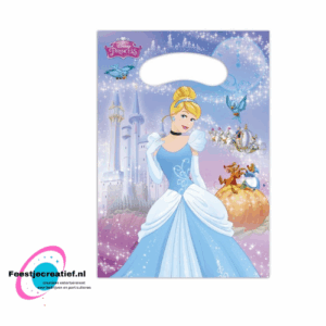 Princess - Uitdeelzakjes/ tasjes - 6 stuks