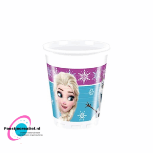 Wegwerpbekertjes -Frozen Bekers Plastic 8 stuks