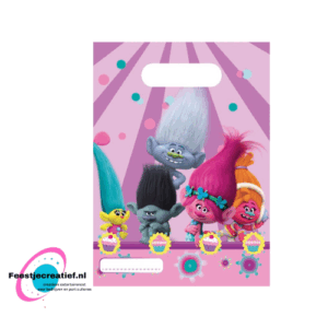 Trolls - Uitdeelzakjes- 6 stuks