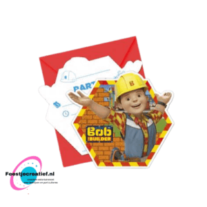 Bob de bouwer uitnodigingen en enveloppen