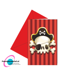 Piraten uitnodigingen en enveloppen
