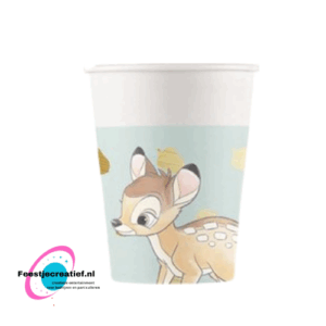 Wegwerpbekertjes - Bambi Bekers Karton 8 stuks