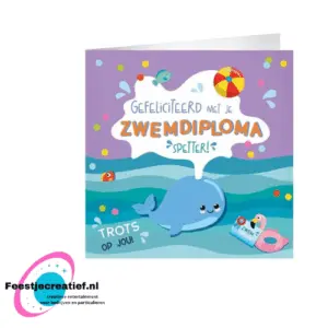 Wenskaart  Zwemdiploma!