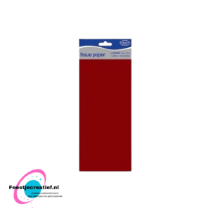 Vloeipapier - Tissue paper - rood - 10 vel - 50x75cm - Feestjecreatief