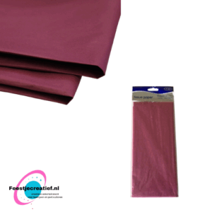 Vloeipapier - Tissue paper - wijn rood - 10 vel - 50x75cm - Feestjecreatief