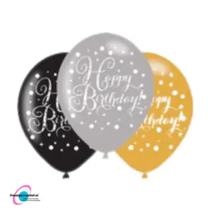 Happy birthday - latexballonnen - 6 stuks