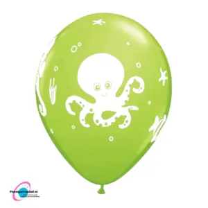 Ballonnen octopus - latex ballonnen -  6 stuks