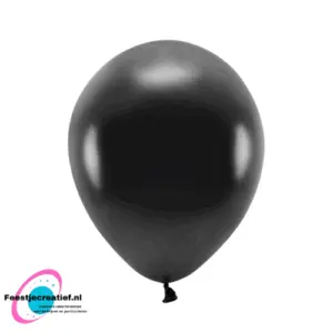 Pastel zwart- latexballonnen - 10 stuks