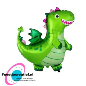 Folieballon draak - 92cm -  Dragon Flexmetal