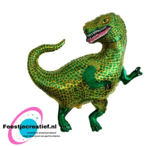 Folieballon Tyranosaurus- 84cm -  groen Flexmetal
