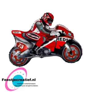 Folieballon Moter - 66cm -  Rood Flexmetal
