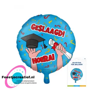Folieballon Geslaagd  46cm