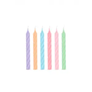 Taartkaarsjes  Pastel 24stuks