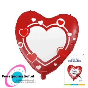 Folieballon beschrijfbaar, 46cm