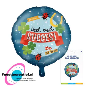 Folieballon heel veel Succes , 46cm