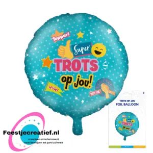 Folieballon trots op jou , 46cm