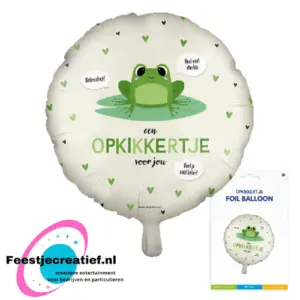 Folieballon Opkikkertje,  46cm