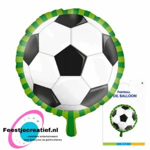 Folieballon voetbal,  46cm
