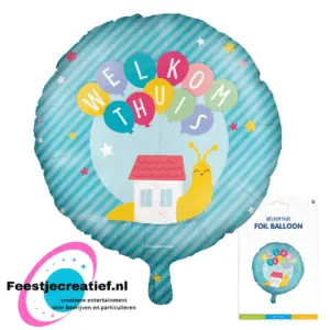 Folieballon welkom thuis, 46cm